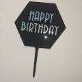 Nr154 Acrylic Cake Topper Happy Birthday