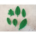 Leaves silicone mould, top left leaf 2x2.5cm