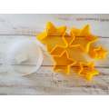 Vocen Plastic Cookie Cutters In a Container Star 5pcs