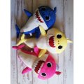 50cm Singing Baby Shark Soft Toy - Pink