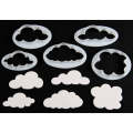 Plastic cookie cutter set cloud 5 piece