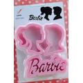 Barbie plastic cookie cutters