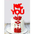 Nr108 Acrylic Cake Topper Happy Birthday Love you