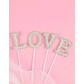 Cake topper, Love diamond and pearl