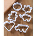 CK-89 Plastic Bear Hippo Elephant Heart Cookie Cutter