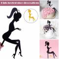 Nr137 Acrylic Cake Topper Barbie Silhouette Black