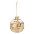 8cm Empty Christmas Gold   Bauble