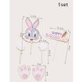 Cardboard Cake Topper Easter Bunny