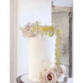 Nr100 Acrylic Cake Topper Happy Birthday