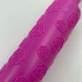 Embossed Rolling Pin Hello Rose 25cm