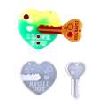 Silicone Mould Resin Heart Key