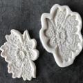 Lace Flower Border silicone mould