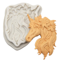 Unicorn head silicone mould