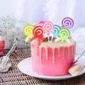 Pink Lollipop Cardboard Cake Topper