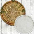 Silicone mould bark tree slice log, 12cm depth 1cm