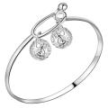 Lucky Silver - Silver Designer Bangle with Filigree Hollow Balls - LOCAL STOCK - LS013