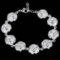 Lucky Silver - Silver Designer Rose Bracelet - LOCAL STOCK - LSB023