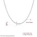Lucky Silver - Silver Designer Rolo 1mm Womens Necklace with Lobster Clasp - LOCAL STOCK