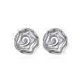 Lucky Silver - Silver Designer Rose Earrings - LOCAL STOCK - LSE003