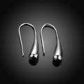 Lucky Silver - Silver Designer Long Teardrop Earrings - LOCAL STOCK - LSE004