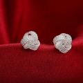 Lucky Silver - Silver Designer Stud Knot Earrings - LOCAL STOCK - LSE013