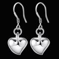 Lucky Silver - Silver Designer Heart Earrings - LOCAL STOCK - LSE176