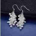 Lucky Silver - Silver Designer Small Balls Dangle Earrings - LOCAL STOCK - LSE314