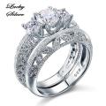 1 Carat Vintage Style Victorian Art Deco Solid 925 Sterling Silver Bridal Wedding Engagement Ring...