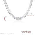 Lucky Silver - Silver Designer 10mm  Curb Chain Necklace 51cm - LOCAL STOCK - LSN005M