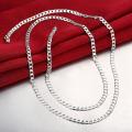 Lucky Silver - Silver Designer Curb Chain 28inch 4mm - LOCAL STOCK - LSN132-28
