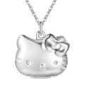 Lucky Silver - Silver Designer Hello Kitty Locket Necklace - LOCAL STOCK - LSN1350