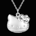 Lucky Silver - Silver Designer Hello Kitty Locket Necklace - LOCAL STOCK - LSN1350