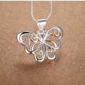 Lucky Silver - Silver Designer Ornate Butterfly Necklace with Snake Chain - LOCAL STOCK - LSN153
