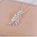Lucky Silver - Silver Designer Delicate Leaf Necklace -  LOCAL STOCK - LSN168