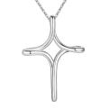 Lucky Silver - Silver Designer Cross Necklace - LOCAL STOCK - LSN288
