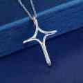 Lucky Silver - Silver Designer Cross Necklace - LOCAL STOCK - LSN288