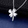 Lucky Silver - Silver Designer Four Leafed Clover Necklace - LOCAL STOCK - LSN591