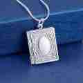 Lucky Silver - Silver Designer Locket Book Necklace - LOCAL STOCK - lSN739