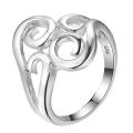Lucky Silver - Silver Designer Swirl CurlContempory Ring - LOCAL STOCK - LSR221