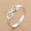 Lucky Silver - Silver Designer Infinity Ring - LOCAL STOCK - LSR321