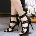 Elegant stylish black pumps shoes - 38 / Black