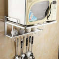 Microwave Oven Rack 2 Tier Storage Rack Microwave Oven Shelf Kitchen Supplies