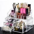 Cosmetic Storage Box With 1 Large and 3 Small Drawers