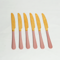 Cutlery Sets - Flat Handle - Pink