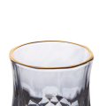 Crystal Whiskey Glass - Gold Rim - 6's