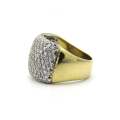 18K gold diamond dress ring by Jenna Clifford.