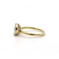 18K gold diamond cluster ring.