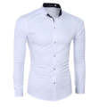 White Casual Shirts-White -