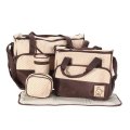 5 in 1 Multifunctional Diaper Bag (BROWN)