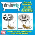 Drainwig Hair catcher helps prevent hair from clogging drains in shower